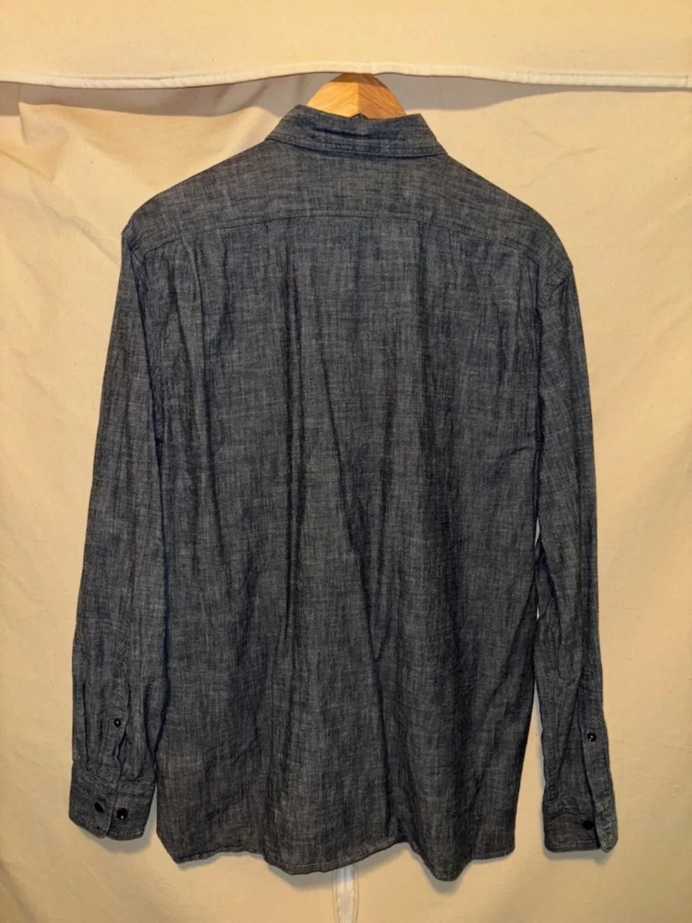Men's Banana Republic Button-down Long-sleeve Chambray Shirt Large